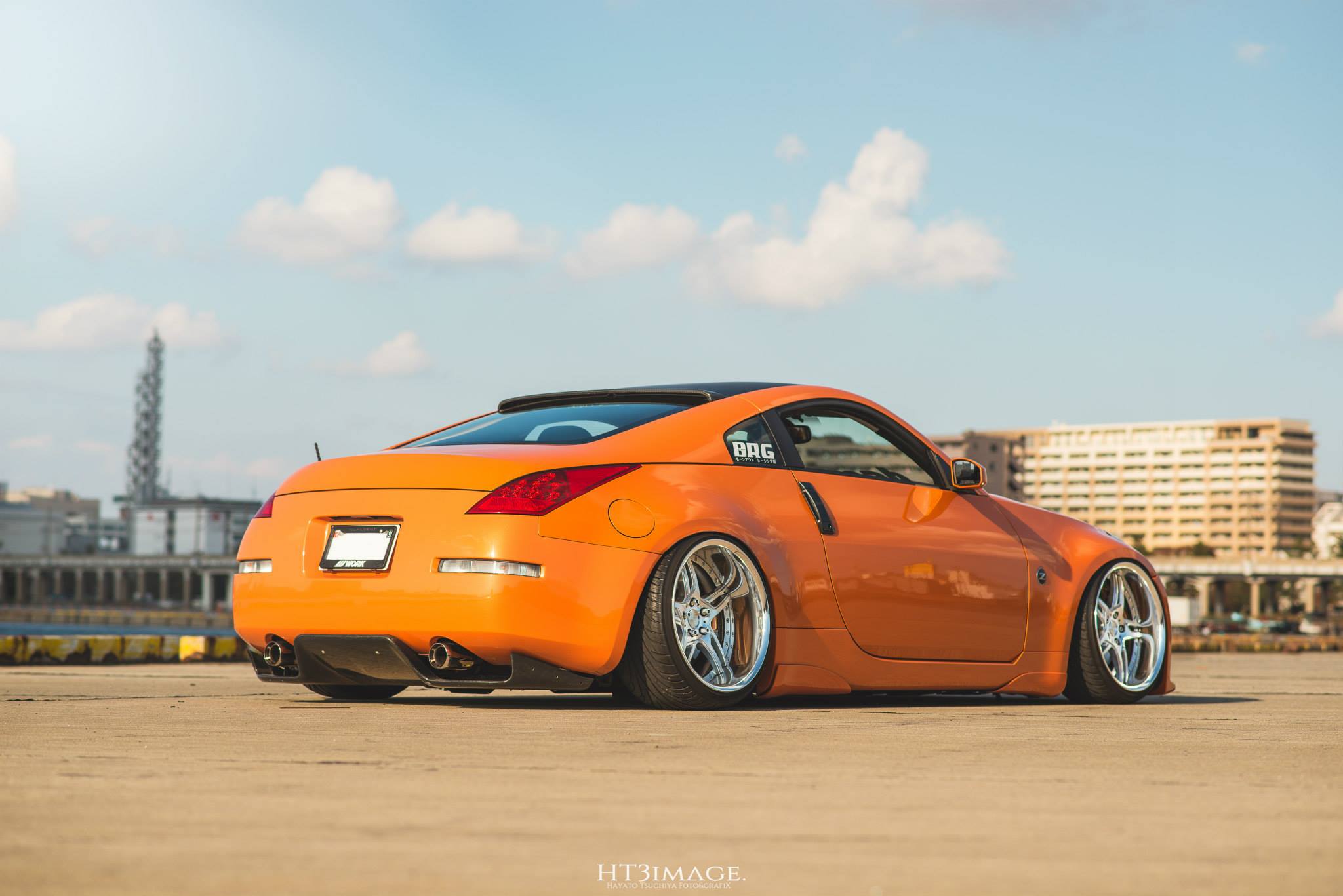 370z Nissan оранжевый